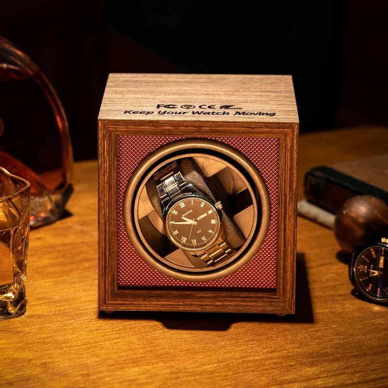 Luxury Watch Class - LENNIK Kotak Penyimpanan Jam Tangan Otomatis