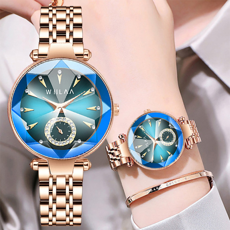 Luxury Watch And Jewelry Brand - Jam tangan gelang wanita, emas mawar