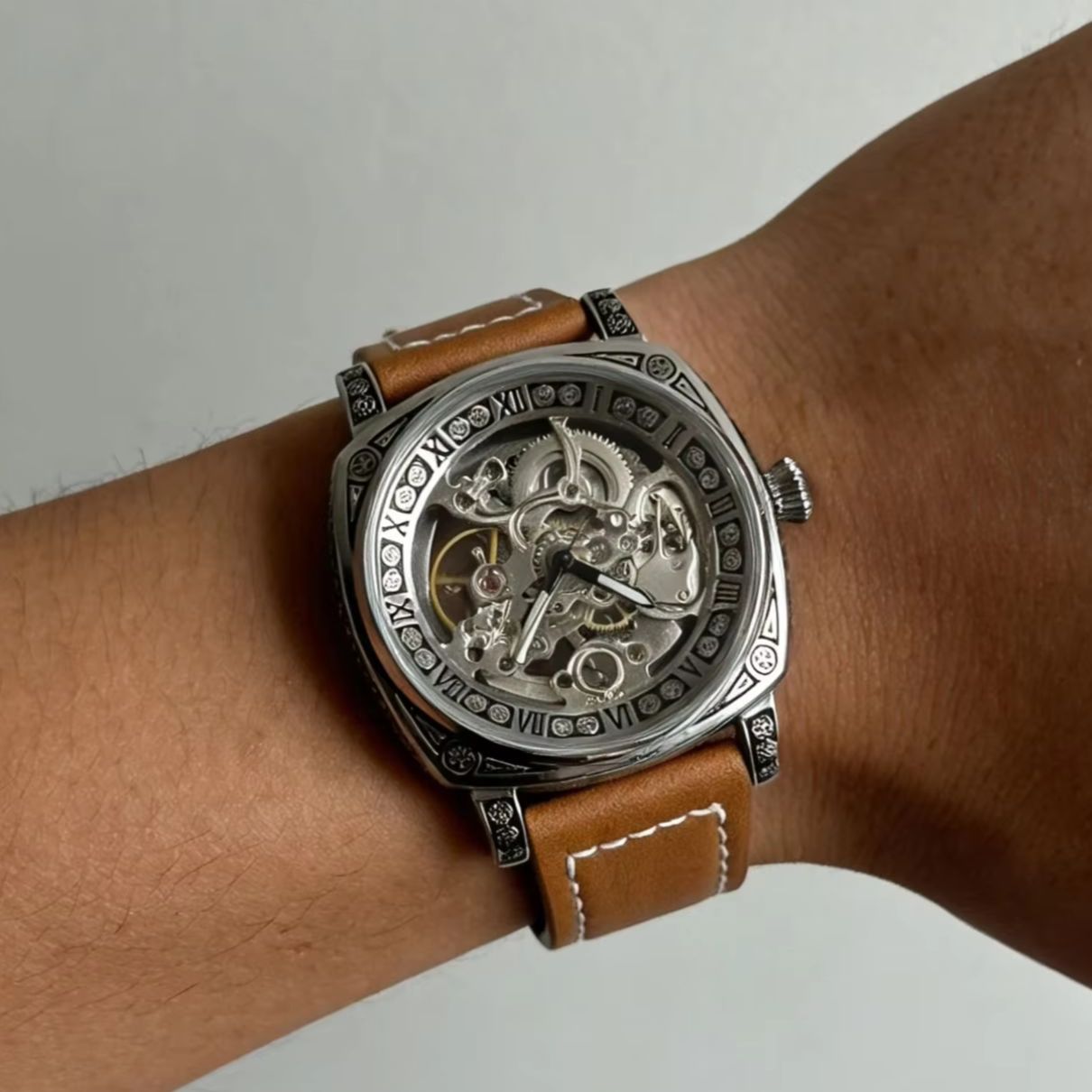 Luxury Watch It - Jam Tangan Mekanik Skeleton Vintage Baru