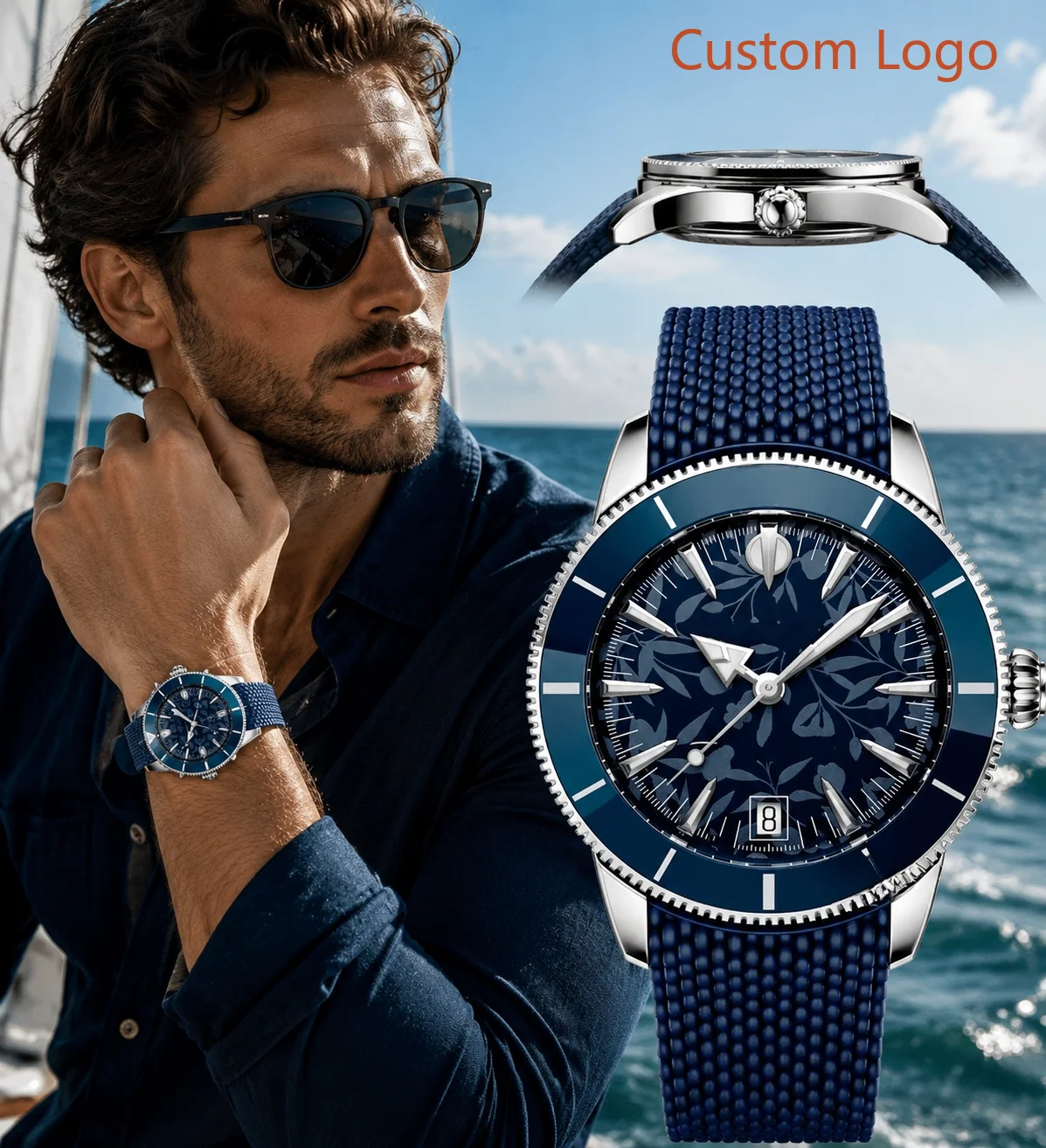 Luxury Watch Straps - Jam Tangan Otomatis Menyelam 46Mm Pria