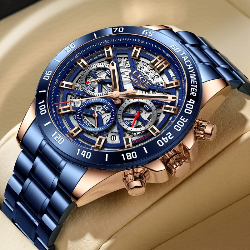 Luxury Watch Low Price - LIGE jam tangan pria, merek Top