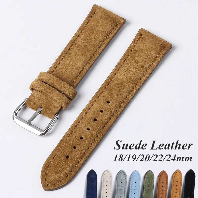 Luxury Watch Class - Gelang jam kulit asli Suede untuk
