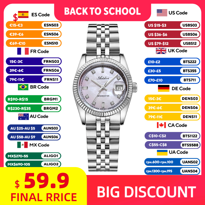 Luxury Watch Usa - ADDIES 585 Jam Tangan Kuarsa Wanita