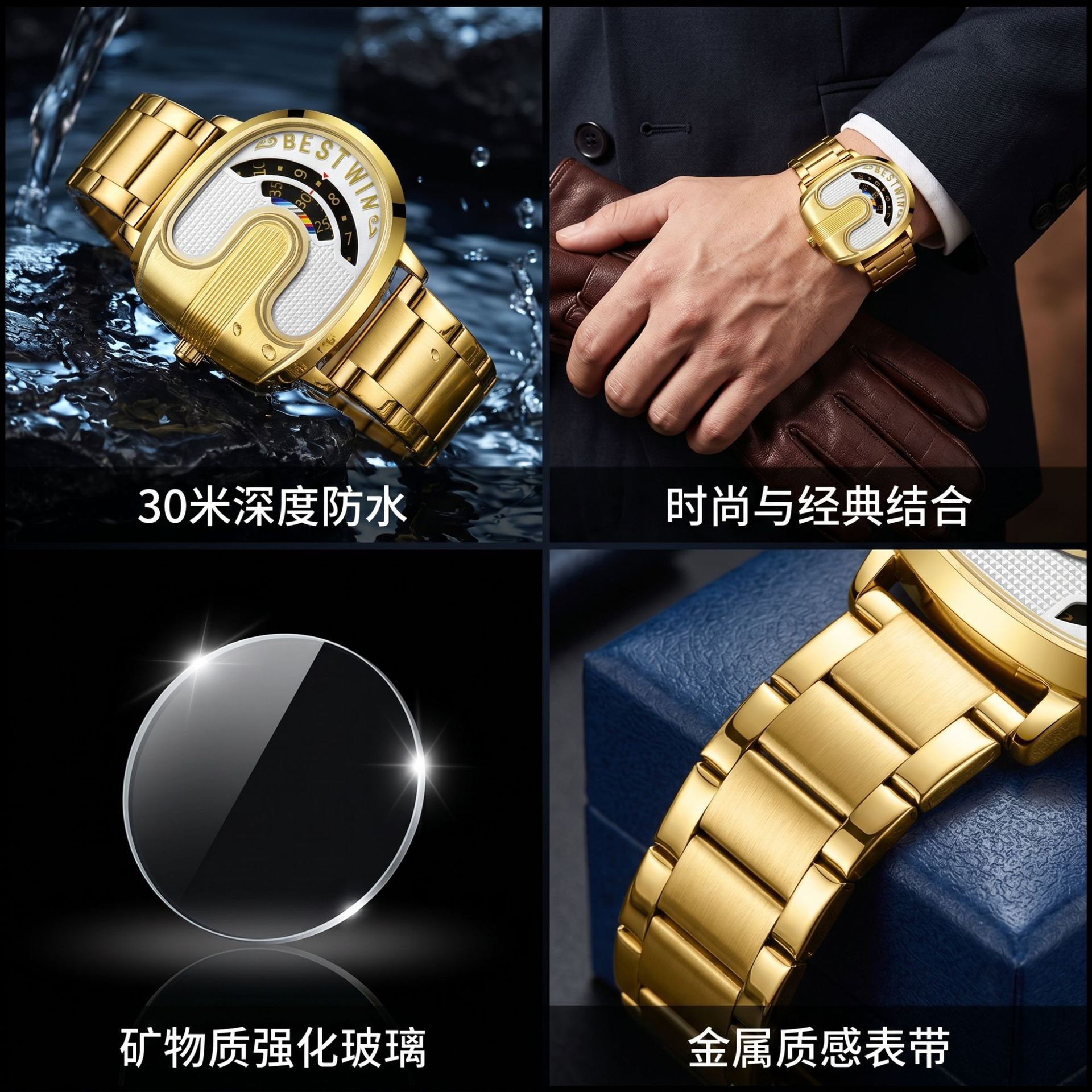 Jam Tangan Pria Mewah Merk Gol - Luxury Watch Men ulasan dan harga