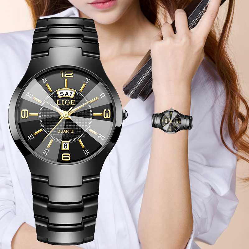 LIGE Jam Tangan Wanita Elegan  - Luxury Watch Straps ulasan dan harga
