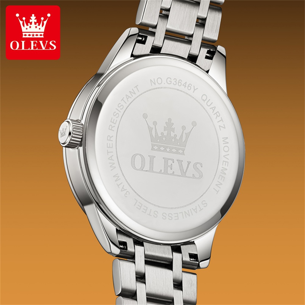 OLEVS Moon Phase Jam Tangan Pr - Luxury Watch Men ulasan dan harga