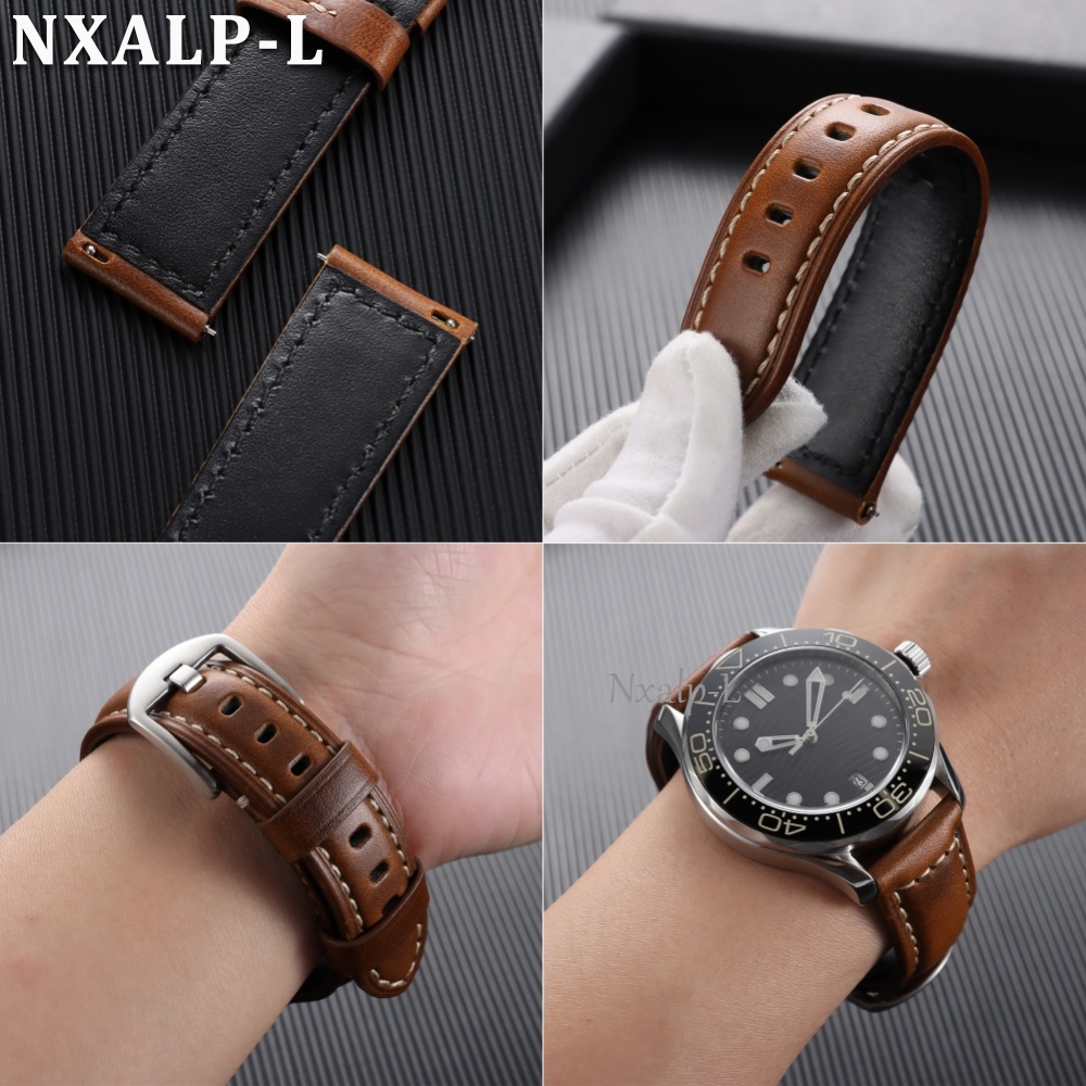 Tali Kulit Sapi Lilin Minyak 1 - Omega Watch Speedmaster ulasan dan harga