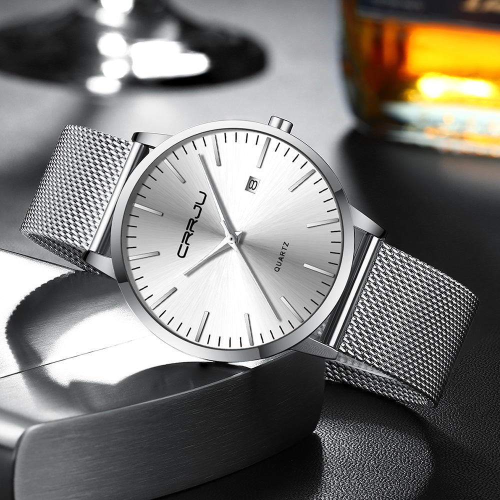 CRRJU jam tangan Ultra tipis p - Luxury Watch Low Price ulasan dan harga