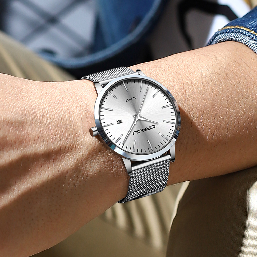 CRRJU jam tangan Ultra tipis p - Luxury Watch Low Price ulasan dan harga