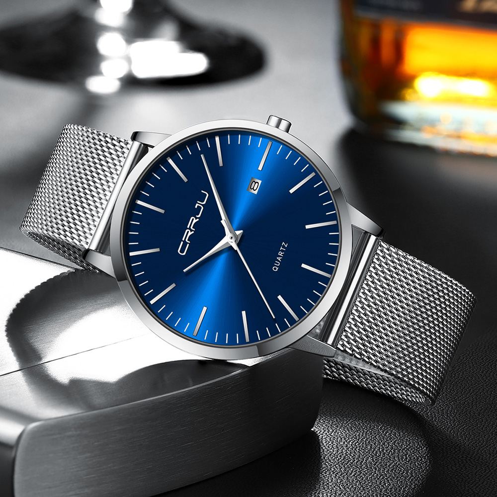 CRRJU jam tangan Ultra tipis p - Luxury Watch Low Price ulasan dan harga