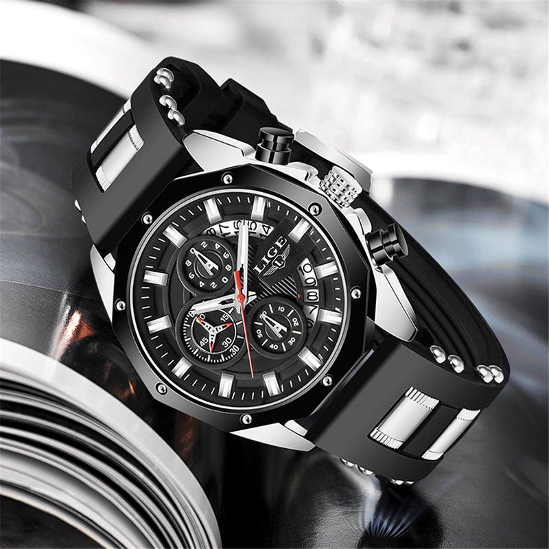 LIGE Jam Tangan Pria Kuarsa Lu - Luxury Watch Straps ulasan dan harga