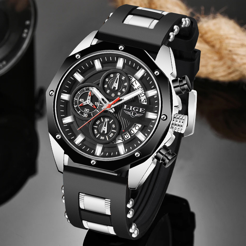 LIGE Jam Tangan Pria Kuarsa Lu - Luxury Watch Straps ulasan dan harga