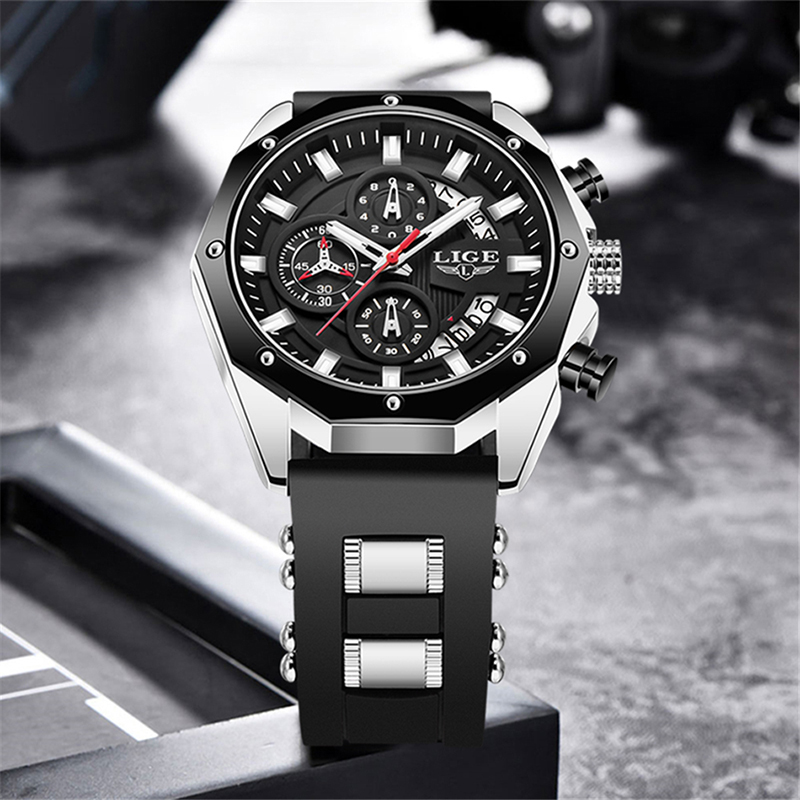 LIGE Jam Tangan Pria Kuarsa Lu - Luxury Watch Straps ulasan dan harga