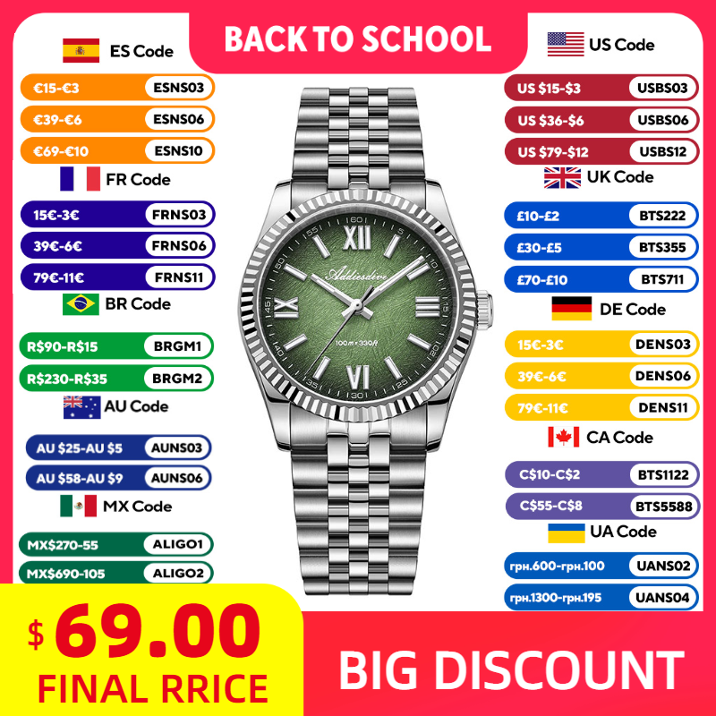 ADDIESDIVE Jam Tangan Elegan u - Luxury Watch Usa ulasan dan harga