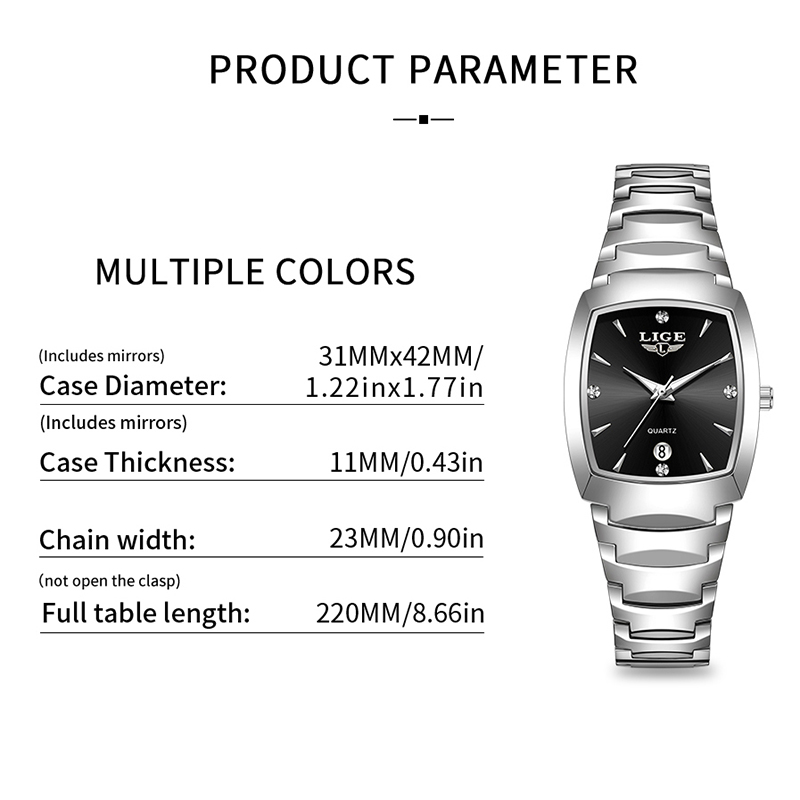 LIGE Jam Tangan Wanita Bisnis  - Luxury Watch Usa ulasan dan harga