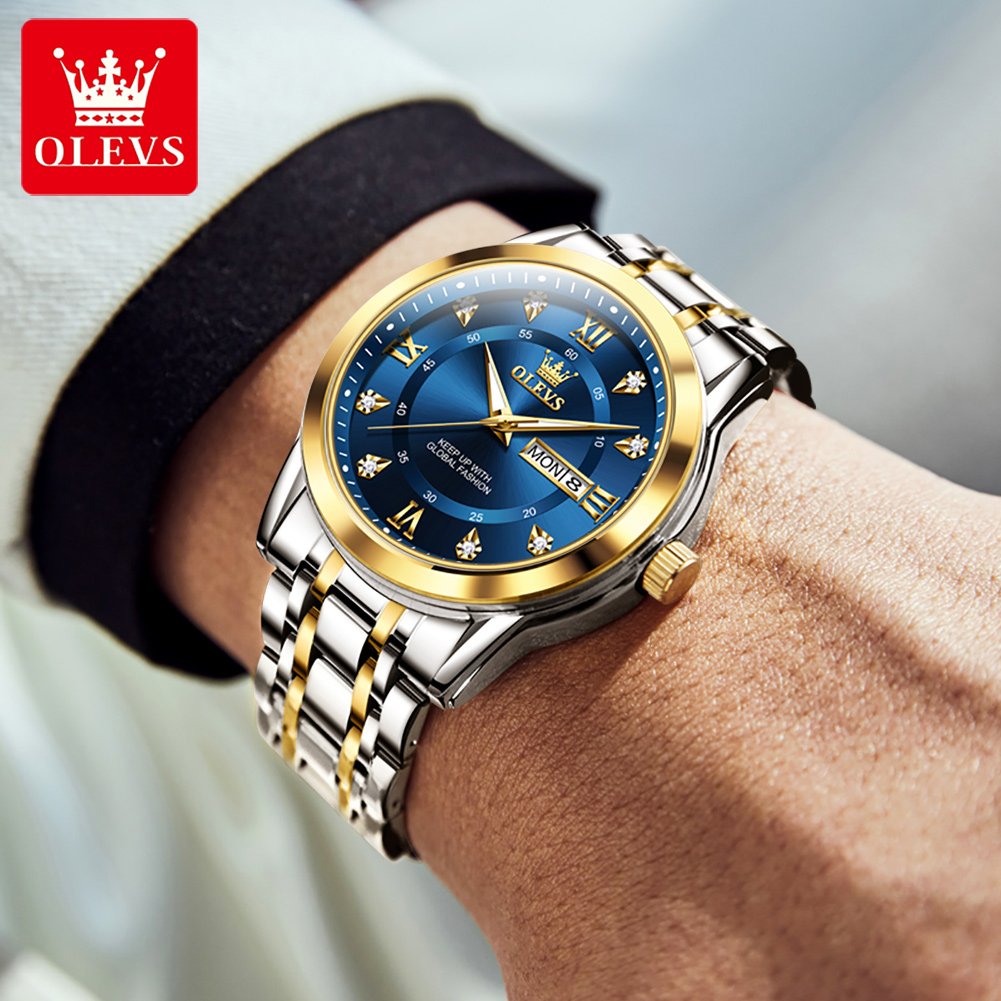 OLEVS Jam Tangan Pria Modis Be - Luxury Watch Men ulasan dan harga