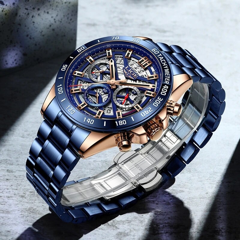 LIGE jam tangan pria, merek To - Luxury Watch Low Price ulasan dan harga