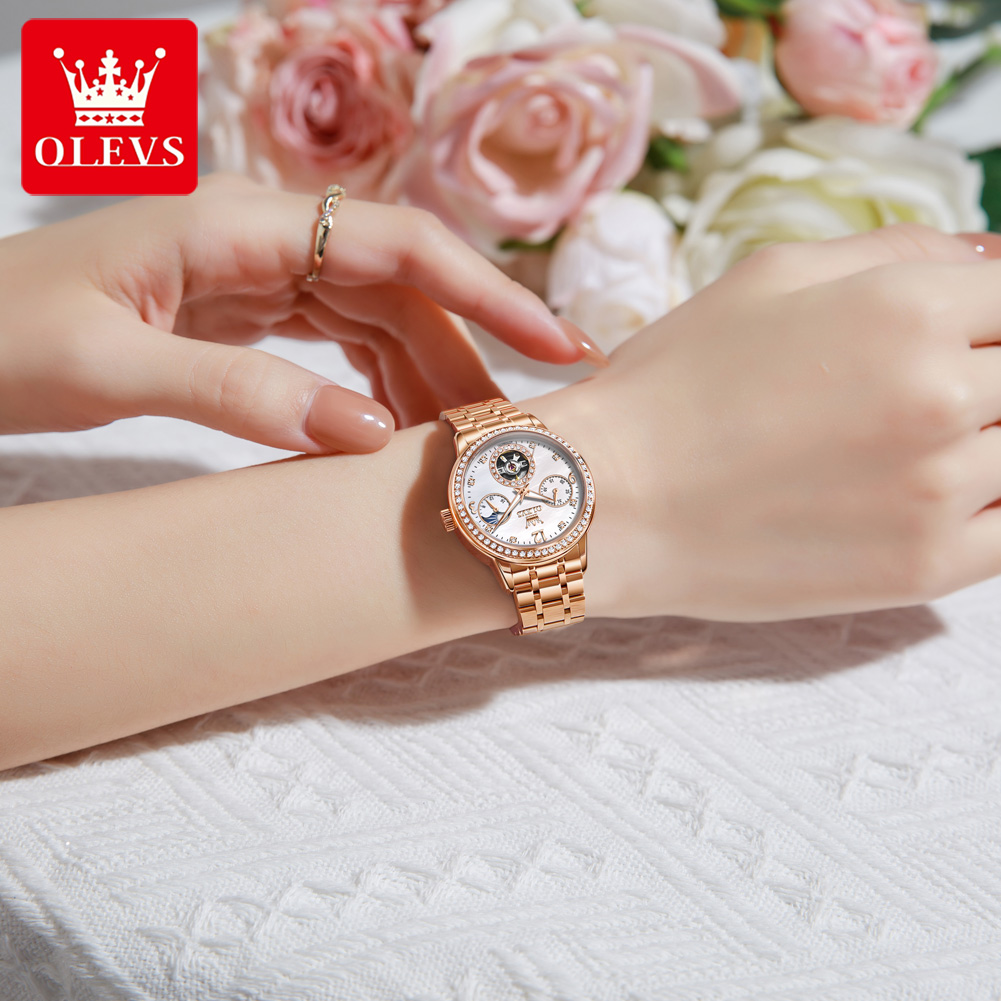 OLEVS Jam Tangan Wanita Jam Ta - Luxury Watch Usa ulasan dan harga