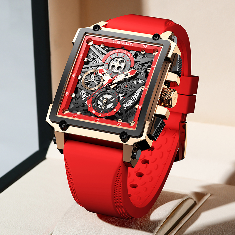 LIGE Jam Tangan Pria Baru Jam  - Luxury Watch Low Price ulasan dan harga