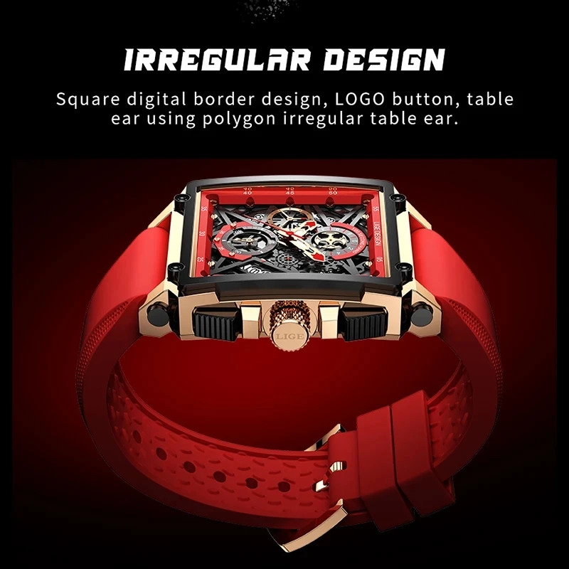 LIGE Jam Tangan Pria Baru Jam  - Luxury Watch Low Price ulasan dan harga